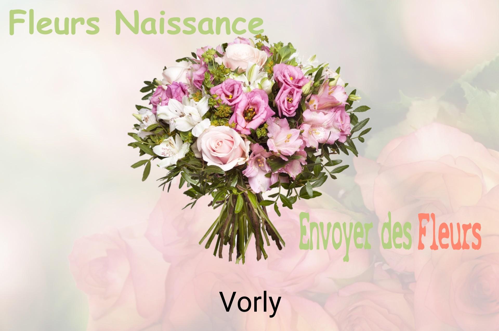 Bouquet de fleurs de naissance livré à Vorly